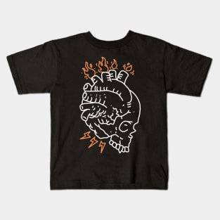 skull heart Kids T-Shirt